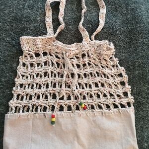 handmade crochet multi purpose 100% cotton bag